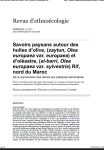 Savoirs paysans autour des huiles dolive, (zaytun, Olea europaea var. europaea) et dol&eacute;astre, (Olea europaea var. sylvestris) Rif, nord du Maroc