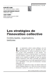 Les strat&eacute;gies de linnovation collective
