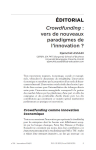 Crowdfunding : vers de nouveaux paradigmes de linnovation ?