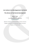 Les moteurs du d&eacute;veloppement territorial