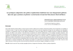 Les pratiques adaptatives des petites exploitations familiales face aux changements globaux dans des agro-syst&egrave;mes en pluvial