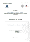 &Eacute;tude des co&ucirc;ts de production en viticulture