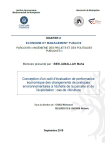 Conception dun outil d&eacute;valuation de performance &eacute;conomique des changements de pratiques environnementales &agrave; l&eacute;chelle de la parcelle et de lexploitation