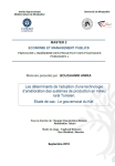 Les d&eacute;terminants de ladoption dune technologie dam&eacute;lioration des syst&egrave;mes de production en milieu rural tunisien