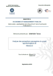Analyse des perceptions paysag&egrave;res du projet agro&eacute;cologique de Marcevol