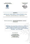 Identification des param&egrave;tres pertinents du mod&egrave;le de coton Simbad sur lesquels on doit se baser pour calibrer le mod&egrave;le dans les conditions agro-climatiques Africaines