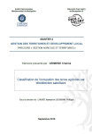 Classification de loccupation des terres agricoles par t&eacute;l&eacute;d&eacute;tection satellitaire