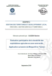 Evaluation participative de la durabilit&eacute; des exploitations agricoles en zone semi-aride