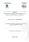 Evaluation des effets du programme Agreau Oudon dans les exploitations agricoles