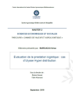 &Eacute;valuation de la prestation logistique