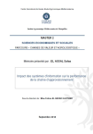 Impact des syst&egrave;mes dinformation sur la performance de la cha&icirc;ne dapprovisionnement