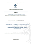Optimisation de la production et am&eacute;lioration continue de la qualit&eacute; des produits