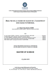 Analyse de la cha&icirc;ne de valeur de lol&eacute;astre et son usage patrimonial