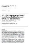 Les r&eacute;formes agraires : quels impacts sur lutilisation des terres par les cultures ?