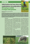 Valorisation de l'eau dans des exploitations de polyculture-&eacute;levage