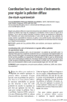 Coordination face &agrave; un mixte dinstruments pour r&eacute;guler la pollution diffuse