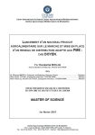 Lancement d'un nouveau produit agroalimentaire sur le march&eacute; et mise en place d'un r&eacute;seau de distribution adapt&eacute; aux PME