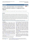 A basic characterization of small-holders goat production systems in Laghouat area, Algeria