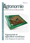 Revue Agronomie Environnement & Soci&eacute;t&eacute;s, vol. 8, n. 1 - Juin 2018 - Agronomie et agriculture num&eacute;rique : ce qui change pour les agronomes