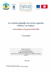 Les soci&eacute;t&eacute;s mutuelles de services agricoles (SMSA) en Tunisie : cadre juridique et partenariat Public-SMSA