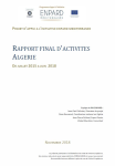 Rapport final d'activit&eacute;s Alg&eacute;rie : de juillet 2015 &agrave; juin 2018