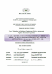 Evaluation ex ante &eacute;conomique et financi&egrave;re dun projet de d&eacute;veloppement rural et des zones de montagnes (cas des provinces dAl Haouz et de Chichaoua)