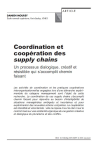 Coordination et coop&eacute;ration des supply chains