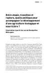 Entre utopie, transition et rupture, quelle politique pour accompagner le d&eacute;veloppement dune agriculture &eacute;cologique et nourrici&egrave;re&nbsp;?