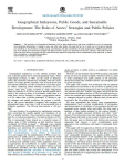 Geographical indications, public goods, and sustainable development: the roles of actors strategies and public policies