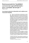 Redressement de l'exc&eacute;dent commercial agroalimentaire : pour combien de temps ?
