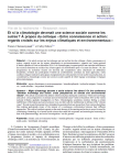 Et si la climatologie devenait une science sociale comme les autres ? &Agrave; propos du colloque &laquo; Entre connaissance et action : regards crois&eacute;s sur les enjeux climatiques et environnementaux &raquo;