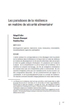 Les paradoxes de la r&eacute;silience en mati&egrave;re de s&eacute;curit&eacute; alimentaire ?
