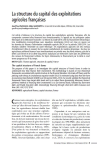 La structure du capital des exploitations agricoles fran&ccedil;aises