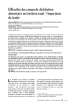 Difficult&eacute;s des canaux de distribution alimentaire en territoire rural : limportance du leader