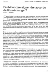 Faut-il encore signer des accords de libre-&eacute;change ?