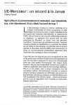 UE-Mercosur : un accord &agrave; la Janus