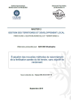 Evaluation des nouvelles m&eacute;thodes de raisonnement de la fertilisation azot&eacute;e du bl&eacute; tendre, sans objectif de rendement