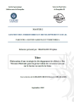 &Eacute;laboration d'une strat&eacute;gie de d&eacute;veloppement des fili&egrave;res &agrave; Bas Niveaux d'Intrants pour la pr&eacute;servation des ressources en eau sur le bassin versant de la Juine