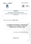 L&eacute;valuation de la pertinence et lefficacit&eacute; de la ferme pilote de crevetticulture de Hassi Ben-Abdallah wilaya dOuargla, Alg&eacute;rie