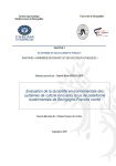 Evaluation de la durabilit&eacute; environnementale des syst&egrave;mes de culture innovants issus de plateforme exp&eacute;rimentale de Bourgogne-Franche-Comt&eacute;