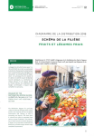 Diagramme de la distribution 2018. Sch&eacute;ma de la fili&egrave;re fruits et l&eacute;gumes frais