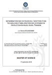 D&eacute;termination des facteurs de ladoption dune technologie dam&eacute;lioration des syst&egrave;mes de production en milieu rural tunisien