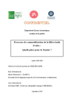 Processus de commoditization de la fili&egrave;re huile dolive : quelle place pour la Tunisie ?