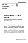 Plateforme contre canal. Quel cadre th&eacute;orique pour analyser la distribution ?