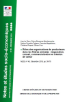 R&ocirc;les des organisations de producteurs dans les fili&egrave;res animales : n&eacute;gociation, conseil, commercialisation et cr&eacute;ation de valeur