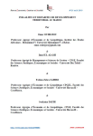 In&eacute;galit&eacute;s et disparit&eacute;s de d&eacute;veloppement territorial au Maroc