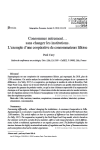 Consommer autrement sans changer les institutions. Lexemple dune coop&eacute;rative de consommateurs lilloise