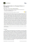 Securing horticulture in a changing climate  A mini review