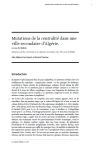 Mutations de la centralit&eacute; dans une ville secondaire dAlg&eacute;rie. Le cas de Skikda