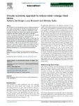 Circular economy approach to reduce waterenergyfood nexus
